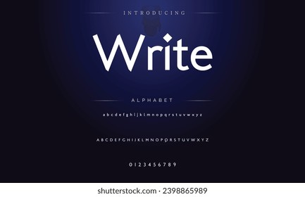 Modern Bold Font. Sans Serif Font. Regular Italic Uppercase Lowercase Typography urban style alphabet fonts for fashion, sport, technology, digital, movie, logo design, vector illustration