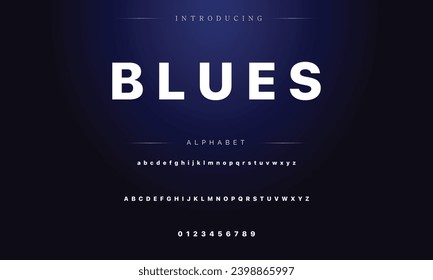 Modern Bold Font. Sans Serif Font. Regular Italic Uppercase Lowercase Typography urban style alphabet fonts for fashion, sport, technology, digital, movie, logo design, vector illustration