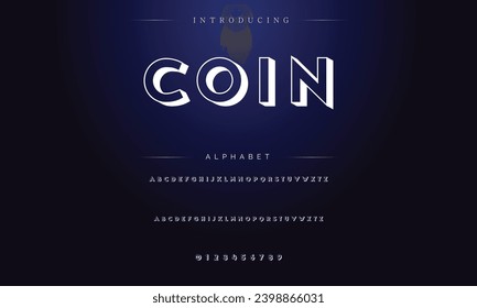 Modern Bold Font. Sans Serif Font. Regular Italic Uppercase Lowercase Typography urban style alphabet fonts for fashion, sport, technology, digital, movie, logo design, vector illustration
