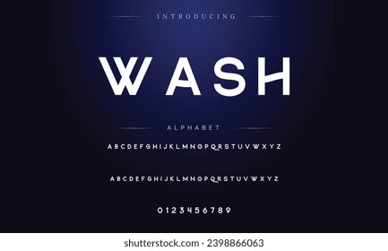 Modern Bold Font. Sans Serif Font. Regular Italic Uppercase Lowercase Typography urban style alphabet fonts for fashion, sport, technology, digital, movie, logo design, vector illustration