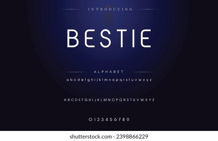 Modern Bold Font. Sans Serif Font. Regular Italic Uppercase Lowercase Typography urban style alphabet fonts for fashion, sport, technology, digital, movie, logo design, vector illustration