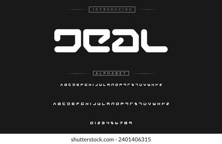 Modern Bold Font. Sans Serif Font. Regular Italic Uppercase Lowercase Typography urban style alphabet fonts for fashion, sport, technology, digital, movie, logo design, vector illustration