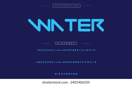 Modern Bold Font. Sans Serif Font. Regular Italic Uppercase Lowercase Typography urban style alphabet fonts for fashion, sport, technology, digital, movie, logo design, vector illustration