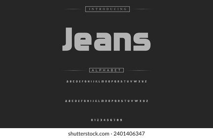 Fuente negrita moderna. Sans Serif Font. Típografía minúscula de estilo urbano en cursiva superior regular para moda, deporte, tecnología, digital, cine, diseño de logotipo, ilustración vectorial