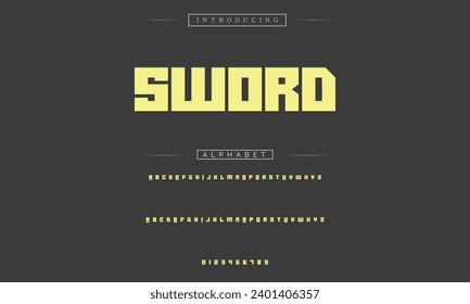 Modern Bold Font. Sans Serif Font. Regular Italic Uppercase Lowercase Typography urban style alphabet fonts for fashion, sport, technology, digital, movie, logo design, vector illustration