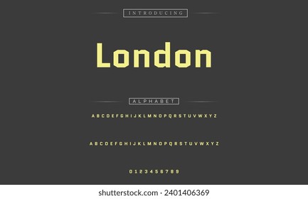 Modern Bold Font. Sans Serif Font. Regular Italic Uppercase Lowercase Typography urban style alphabet fonts for fashion, sport, technology, digital, movie, logo design, vector illustration