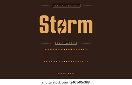 Modern Bold Font. Sans Serif Font. Regular Italic Uppercase Lowercase Typography urban style alphabet fonts for fashion, sport, technology, digital, movie, logo design, vector illustration