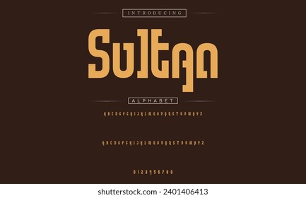Modern Bold Font. Sans Serif Font. Regular Italic Uppercase Lowercase Typography urban style alphabet fonts for fashion, sport, technology, digital, movie, logo design, vector illustration