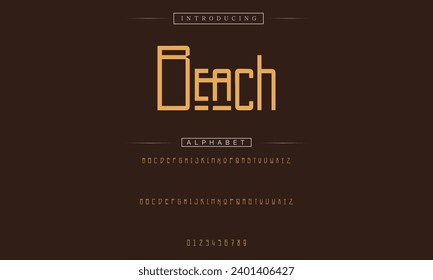 Modern Bold Font. Sans Serif Font. Regular Italic Uppercase Lowercase Typography urban style alphabet fonts for fashion, sport, technology, digital, movie, logo design, vector illustration
