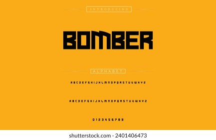 Modern Bold Font. Sans Serif Font. Regular Italic Uppercase Lowercase Typography urban style alphabet fonts for fashion, sport, technology, digital, movie, logo design, vector illustration