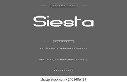Modern Bold Font. Sans Serif Font. Regular Italic Uppercase Lowercase Typography urban style alphabet fonts for fashion, sport, technology, digital, movie, logo design, vector illustration