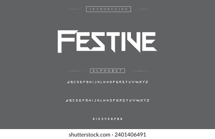 Modern Bold Font. Sans Serif Font. Regular Italic Uppercase Lowercase Typography urban style alphabet fonts for fashion, sport, technology, digital, movie, logo design, vector illustration