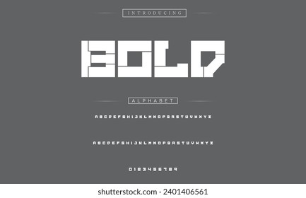 Modern Bold Font. Sans Serif Font. Regular Italic Uppercase Lowercase Typography urban style alphabet fonts for fashion, sport, technology, digital, movie, logo design, vector illustration