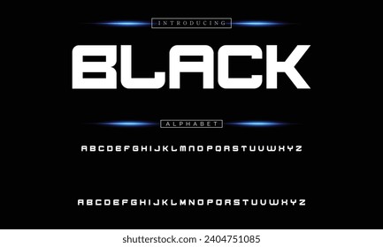 Modern Bold Font. Sans Serif Font. Regular Italic Uppercase Lowercase Typography urban style alphabet fonts for fashion, sport, technology, digital, movie, logo design, vector illustration