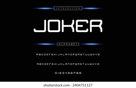 Modern Bold Font. Sans Serif Font. Regular Italic Uppercase Lowercase Typography urban style alphabet fonts for fashion, sport, technology, digital, movie, logo design, vector illustration