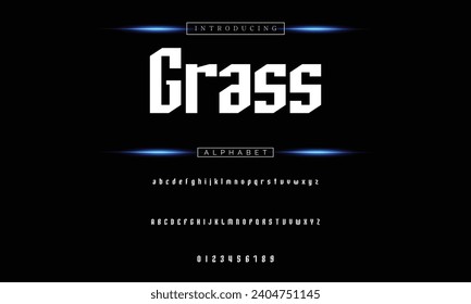 Modern Bold Font. Sans Serif Font. Regular Italic Uppercase Lowercase Typography urban style alphabet fonts for fashion, sport, technology, digital, movie, logo design, vector illustration