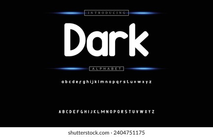 Modern Bold Font. Sans Serif Font. Regular Italic Uppercase Lowercase Typography urban style alphabet fonts for fashion, sport, technology, digital, movie, logo design, vector illustration