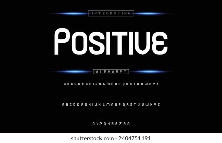 Modern Bold Font. Sans Serif Font. Regular Italic Uppercase Lowercase Typography urban style alphabet fonts for fashion, sport, technology, digital, movie, logo design, vector illustration