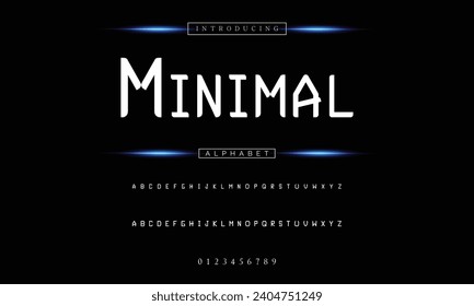 Modern Bold Font. Sans Serif Font. Regular Italic Uppercase Lowercase Typography urban style alphabet fonts for fashion, sport, technology, digital, movie, logo design, vector illustration