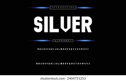 Modern Bold Font. Sans Serif Font. Regular Italic Uppercase Lowercase Typography urban style alphabet fonts for fashion, sport, technology, digital, movie, logo design, vector illustration