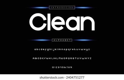 Modern Bold Font. Sans Serif Font. Regular Italic Uppercase Lowercase Typography urban style alphabet fonts for fashion, sport, technology, digital, movie, logo design, vector illustration