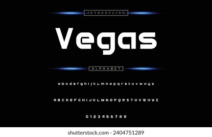 Modern Bold Font. Sans Serif Font. Regular Italic Uppercase Lowercase Typography urban style alphabet fonts for fashion, sport, technology, digital, movie, logo design, vector illustration
