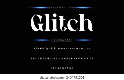 Modern Bold Font. Sans Serif Font. Regular Italic Uppercase Lowercase Typography urban style alphabet fonts for fashion, sport, technology, digital, movie, logo design, vector illustration