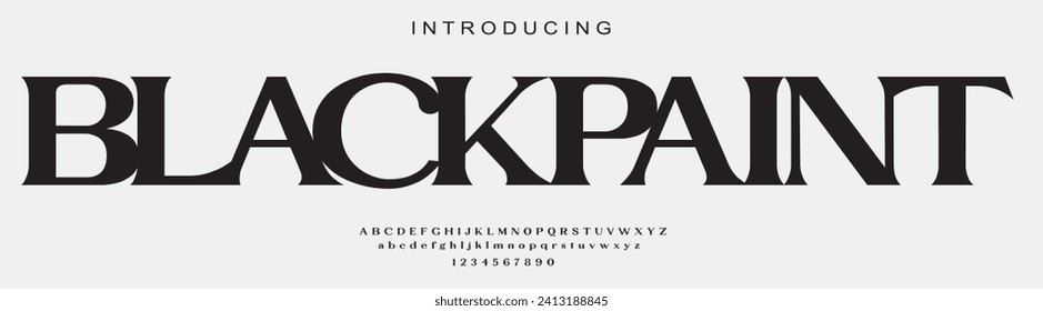 Modern Bold Font. Sans Serif Font. Regular Italic Uppercase Lowercase Typography urban style alphabet fonts for fashion, sport, technology, digital, movie, logo design, vector illustration.stock image