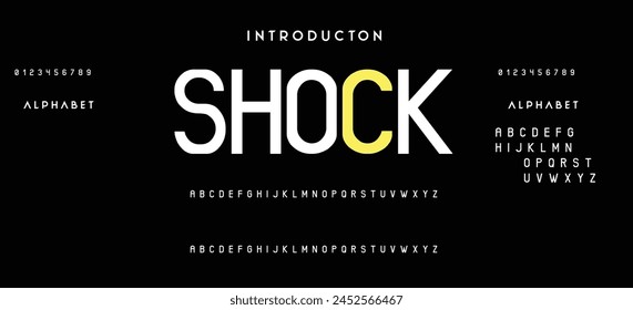 Modern Bold Font. Sans Serif Font. Regular Italic Uppercase Lowercase Typography urban style alphabet fonts for fashion, sport, technology, digital, movie, logo design, vector illustration