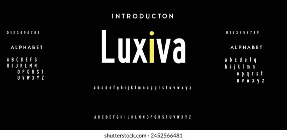Modern Bold Font. Sans Serif Font. Regular Italic Uppercase Lowercase Typography urban style alphabet fonts for fashion, sport, technology, digital, movie, logo design, vector illustration