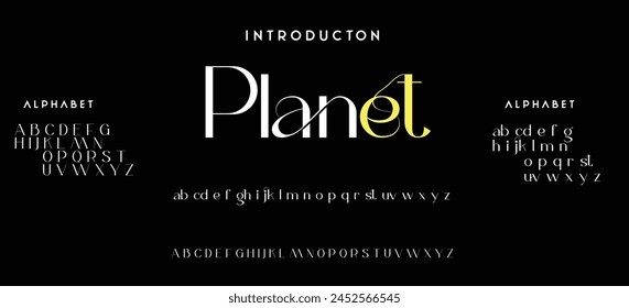 Modern Bold Font. Sans Serif Font. Regular Italic Uppercase Lowercase Typography urban style alphabet fonts for fashion, sport, technology, digital, movie, logo design, vector illustration