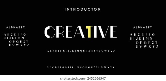 Modern Bold Font. Sans Serif Font. Regular Italic Uppercase Lowercase Typography urban style alphabet fonts for fashion, sport, technology, digital, movie, logo design, vector illustration