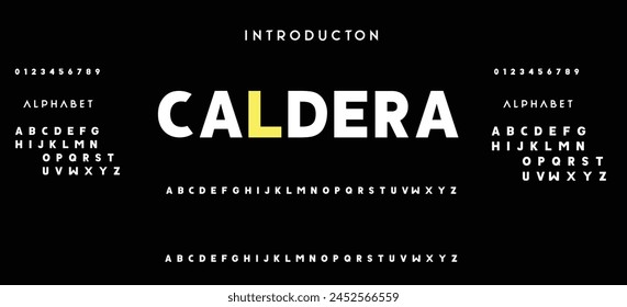 Modern Bold Font. Sans Serif Font. Regular Italic Uppercase Lowercase Typography urban style alphabet fonts for fashion, sport, technology, digital, movie, logo design, vector illustration
