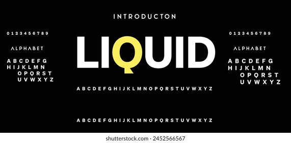 Modern Bold Font. Sans Serif Font. Regular Italic Uppercase Lowercase Typography urban style alphabet fonts for fashion, sport, technology, digital, movie, logo design, vector illustration