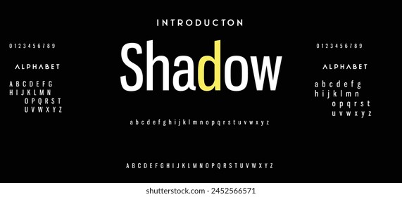 Modern Bold Font. Sans Serif Font. Regular Italic Uppercase Lowercase Typography urban style alphabet fonts for fashion, sport, technology, digital, movie, logo design, vector illustration