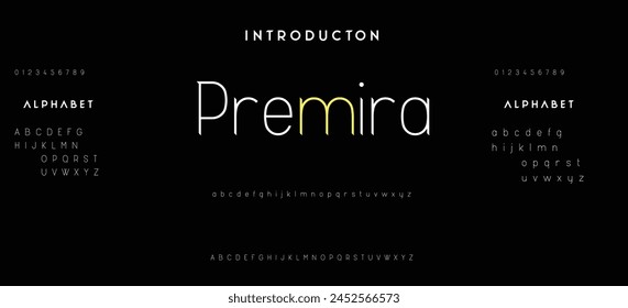 Modern Bold Font. Sans Serif Font. Regular Italic Uppercase Lowercase Typography urban style alphabet fonts for fashion, sport, technology, digital, movie, logo design, vector illustration