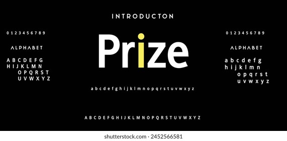 Modern Bold Font. Sans Serif Font. Regular Italic Uppercase Lowercase Typography urban style alphabet fonts for fashion, sport, technology, digital, movie, logo design, vector illustration
