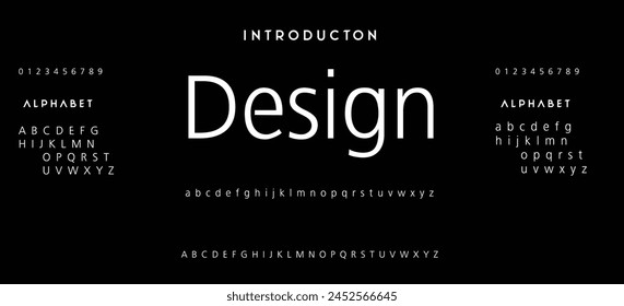 Modern Bold Font. Sans Serif Font. Regular Italic Uppercase Lowercase Typography urban style alphabet fonts for fashion, sport, technology, digital, movie, logo design, vector illustration