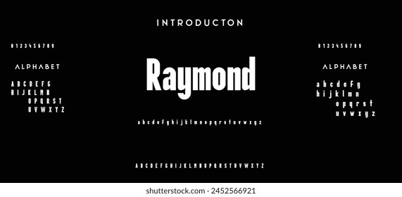 Modern Bold Font. Sans Serif Font. Regular Italic Uppercase Lowercase Typography urban style alphabet fonts for fashion, sport, technology, digital, movie, logo design, vector illustration
