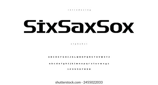 Modern Bold Font. Sans Serif Font. Regular Italic Uppercase Lowercase Typography urban style alphabet fonts for fashion, sport, technology, digital, movie, logo design, vector illustration