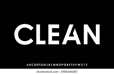 Modern Bold Font. Sans Serif Font. Regular Italic Uppercase Lowercase Typography urban style alphabet fonts for fashion, sport, technology, digital, movie, logo design, vector illustration