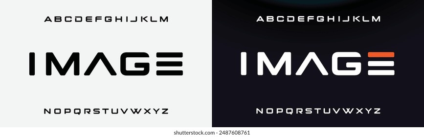 Modern Bold Font. Sans Serif Font. Regular Italic Uppercase Lowercase Typography urban style alphabet fonts for fashion, sport, technology, digital, movie, logo design, vector illustration