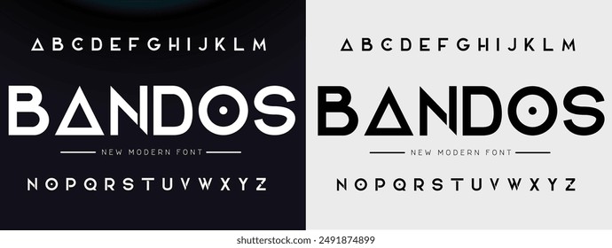 Modern Bold Font. Sans Serif Font. Regular Italic Uppercase Lowercase Typography urban style alphabet fonts for fashion, sport, technology, digital, movie, logo design, vector illustration