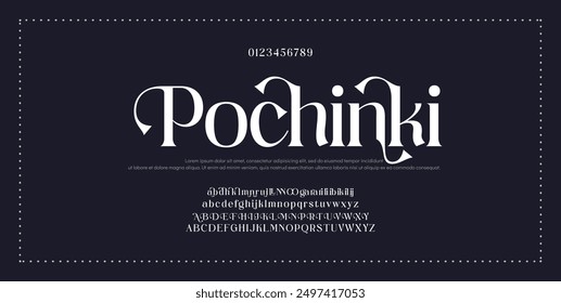 Modern Bold Font. Sans Serif Font. Regular Italic Uppercase Lowercase Typography urban style alphabet fonts for fashion, sport, technology, digital, movie, logo design, vector illustration