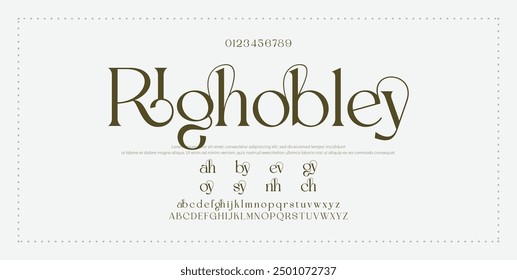 Modern Bold Font. Sans Serif Font. Regular Italic Uppercase Lowercase Typography urban style alphabet fonts for fashion, sport, technology, digital, movie, logo design, vector illustration