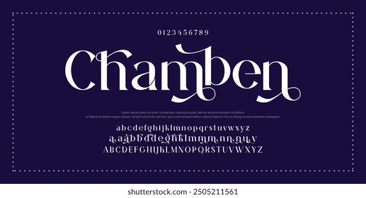 Modern Bold Font. Sans Serif Font. Regular Italic Uppercase Lowercase Typography urban style alphabet fonts for fashion, sport, technology, digital, movie, logo design, vector illustration