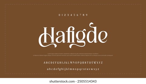 Modern Bold Font. Sans Serif Font. Regular Italic Uppercase Lowercase Typography urban style alphabet fonts for fashion, sport, technology, digital