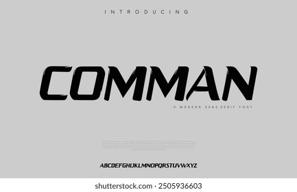 Modern Bold Font. Sans Serif Font. Regular Italic Uppercase Lowercase Typography urban style alphabet fonts for fashion, sport, technology, digital