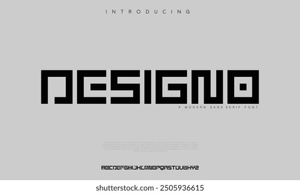 Modern Bold Font. Sans Serif Font. Regular Italic Uppercase Lowercase Typography urban style alphabet fonts for fashion, sport, technology, digital