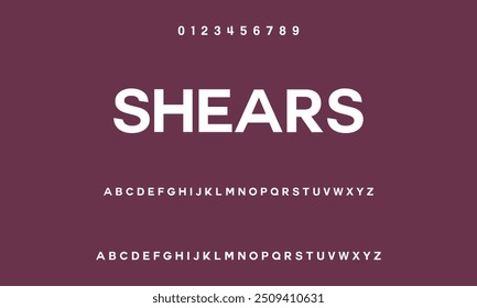 Modern Bold Font. Sans Serif Font. Regular Italic Uppercase Lowercase Typography urban style alphabet fonts for fashion, sport, technology, digital, movie, logo design, vector illustration
